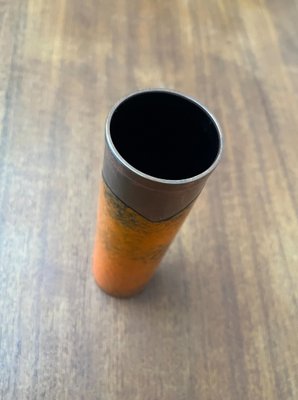 Mid-Century German Brutalist Fat Lava Copper Vase, 1960s-UAH-1799396