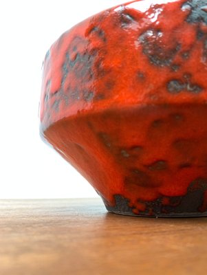 Mid-Century German Brutalist Fat Lava Pottery Ufo Vase, 1960s-UAH-1355325