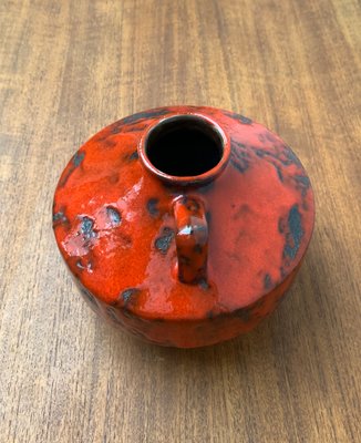 Mid-Century German Brutalist Fat Lava Pottery Ufo Vase, 1960s-UAH-1355325