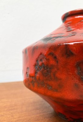 Mid-Century German Brutalist Fat Lava Pottery Ufo Vase, 1960s-UAH-1355325