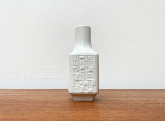 Mid-Century German Brutalist Porcelain Vase from Wunsiedel Bavaria Porzellan, 1960s-UAH-1347987