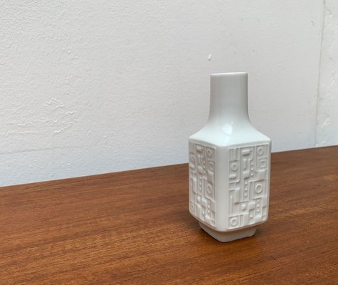 Mid-Century German Brutalist Porcelain Vase from Wunsiedel Bavaria Porzellan, 1960s-UAH-1347987