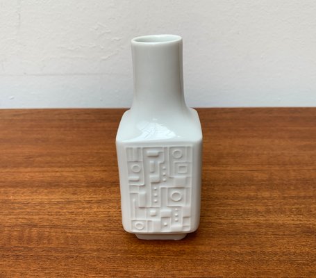 Mid-Century German Brutalist Porcelain Vase from Wunsiedel Bavaria Porzellan, 1960s-UAH-1347987