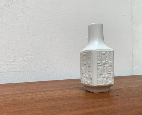 Mid-Century German Brutalist Porcelain Vase from Wunsiedel Bavaria Porzellan, 1960s-UAH-1347987