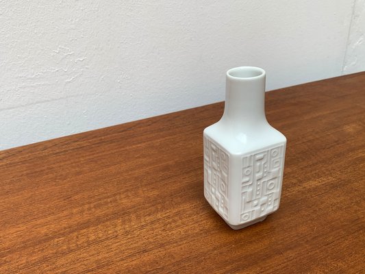 Mid-Century German Brutalist Porcelain Vase from Wunsiedel Bavaria Porzellan, 1960s-UAH-1347987