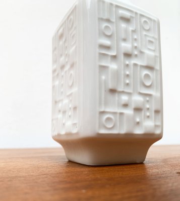 Mid-Century German Brutalist Porcelain Vase from Wunsiedel Bavaria Porzellan, 1960s-UAH-1347987