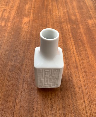 Mid-Century German Brutalist Porcelain Vase from Wunsiedel Bavaria Porzellan, 1960s-UAH-1347987