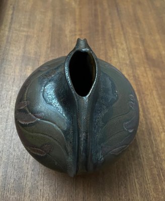 Mid-Century German Brutalist Studio Pottery Vase from Fritz Van Daalen, 1960s-UAH-1771815