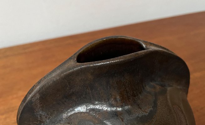 Mid-Century German Brutalist Studio Pottery Vase from Fritz Van Daalen, 1960s-UAH-1771815