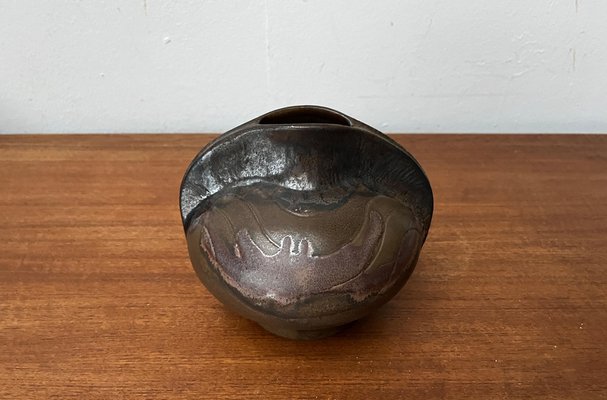 Mid-Century German Brutalist Studio Pottery Vase from Fritz Van Daalen, 1960s-UAH-1771815