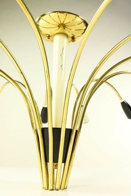 Mid-Century German Ceiling Lamp in Brass, 1950s-FUP-1398113