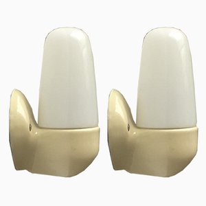 Mid-Century German Ceramic 6067 Sconces by Wilhelm Wagenfeld for Lindner, Set of 2-UAH-859786