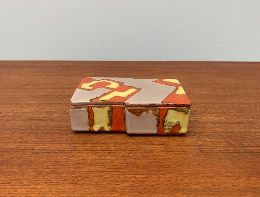 Mid-Century German Ceramic Box with Lid, 1960s-UAH-1338277