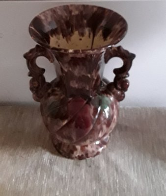 Mid-Century German Ceramic Vase with 2 Handles, 1950s-HOI-1286912