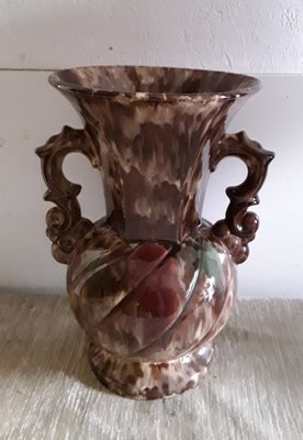 Mid-Century German Ceramic Vase with 2 Handles, 1950s-HOI-1286912