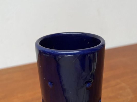 Mid-Century German Cobalt Blue Ceramic Bangkok Series Vase from Melitta, 1960s-UAH-1786323