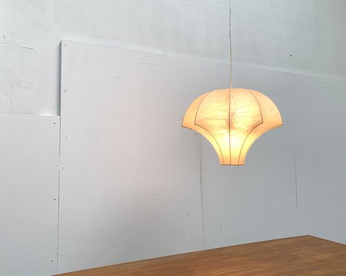 Mid-Century German Cocoon Pendant Lamp by Friedel Wauer for Goldkant Leuchten, 1960s-UAH-1238780