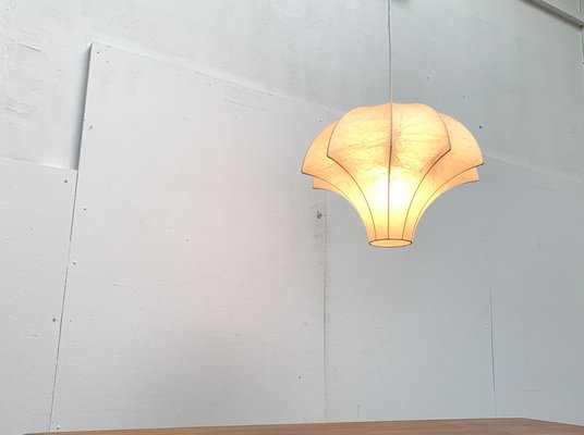 Mid-Century German Cocoon Pendant Lamp by Friedel Wauer for Goldkant Leuchten, 1960s-UAH-1238780