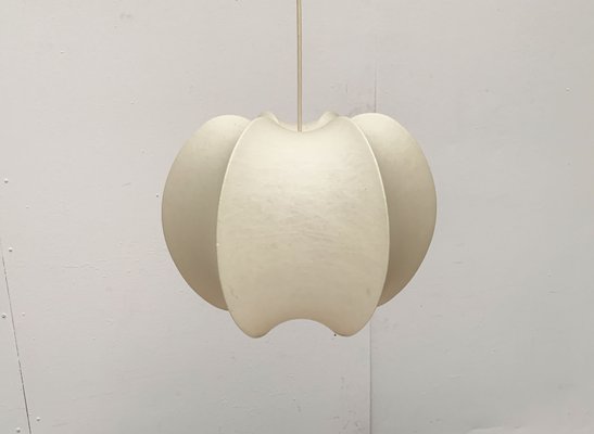 Mid-Century German Cocoon Pendant Lamp from Goldkant Leuchten, 1960s-UAH-1789403