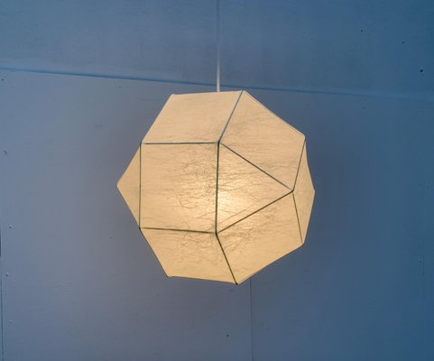 Mid-Century German Cocoon Pendant Lamp from Goldkant Leuchten, Wuppertal-UAH-1078720