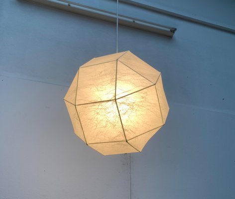 Mid-Century German Cocoon Pendant Lamp from Goldkant Leuchten, Wuppertal-UAH-1078720