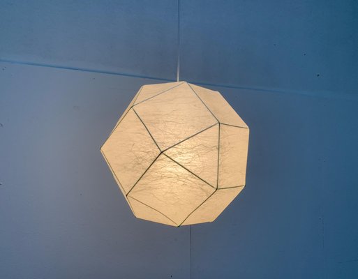 Mid-Century German Cocoon Pendant Lamp from Goldkant Leuchten, Wuppertal-UAH-1078720