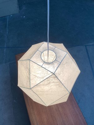 Mid-Century German Cocoon Pendant Lamp from Goldkant Leuchten, Wuppertal-UAH-1078720