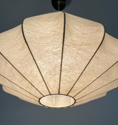 Mid-Century German Cocoon Pendant Light by Friedel Wauer for Goldkant, 1960s-TPE-1743567