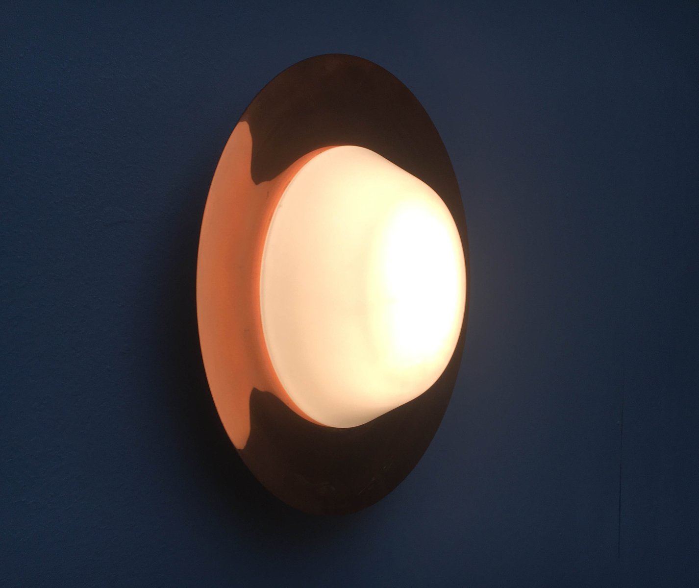 Mid-Century German Copper Ceiling Lamp from BUR, Bünte & Remmler