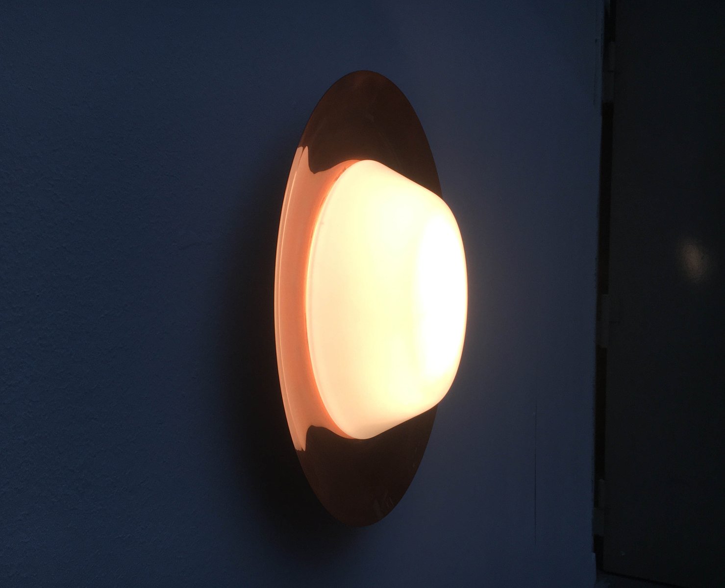 Mid-Century German Copper Ceiling Lamp from BUR, Bünte & Remmler