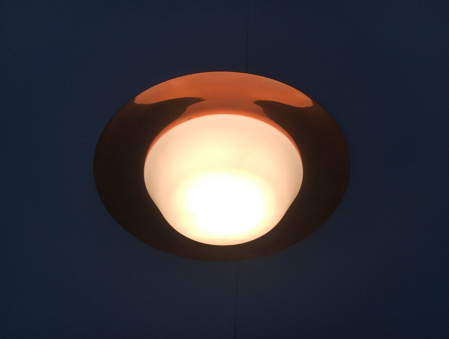 Mid-Century German Copper Ceiling Lamp from BUR, Bünte & Remmler