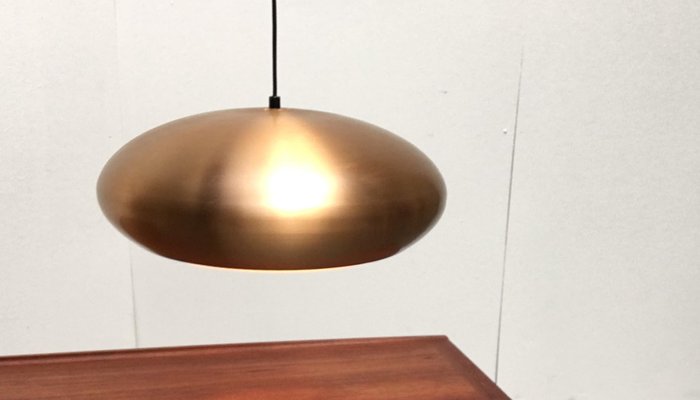 Mid-Century German Copper Pendant Lamp from Goldkant Leuchten-UAH-864961