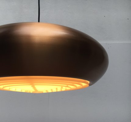 Mid-Century German Copper Pendant Lamp from Goldkant Leuchten-UAH-864961