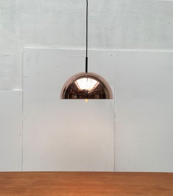 Mid-Century German Dome Copper Pendant Lamp from Staff Leuchten, 1960s-UAH-1306335