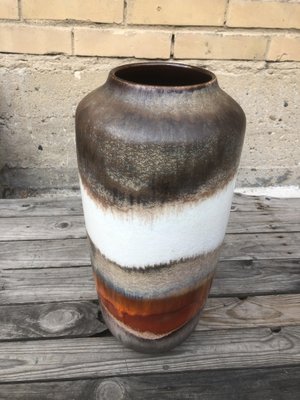 Mid-Century German Fat Lava Floor Vase from Scheurich, 1960s-EXJ-1407361