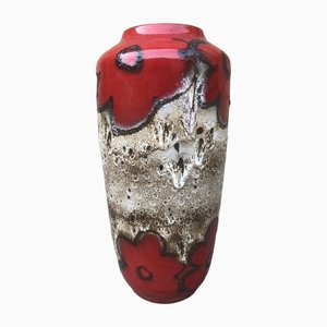 Mid-Century German Fat Lava Floor Vase from Scheurich, 1960s-EXJ-1407356