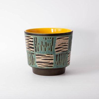 Mid-Century German Fat Lava Plant Pot from Scheurich, 1970s-IXK-1313962