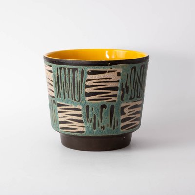 Mid-Century German Fat Lava Plant Pot from Scheurich, 1970s-IXK-1313962