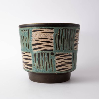 Mid-Century German Fat Lava Plant Pot from Scheurich, 1970s-IXK-1313962