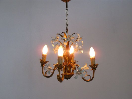 Mid-Century German Floral Chandelier, 1970s-SZW-737630