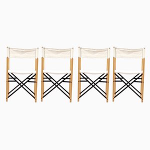 Mid-Century German Folding Chairs, Set of 4-CIP-568927