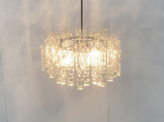 Mid-Century German Glass Chandelier from Doria Leuchten-UAH-967452