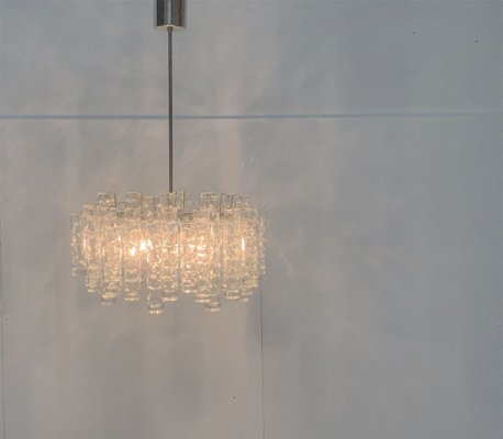 Mid-Century German Glass Chandelier from Doria Leuchten-UAH-967452