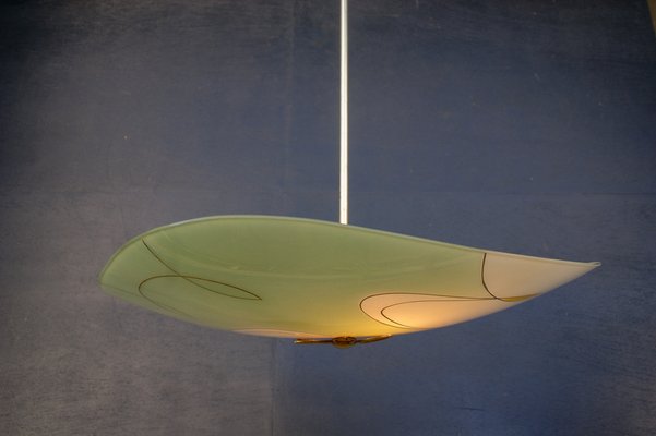 Mid-Century German Glass Pendant Lamp-DUM-958765