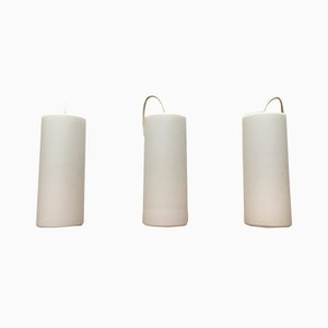 Mid-Century German Glass Pendant Lamps from Limburg, Set of 3-UAH-859790