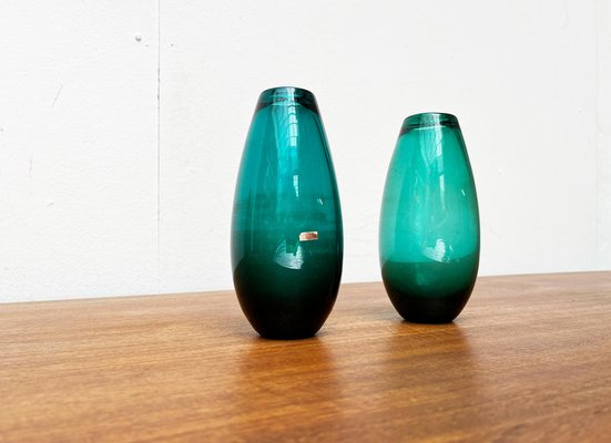 Mid-Century German Glass Vases from Karl Friedrich Glas, 1960s, Set of 2-UAH-1716283