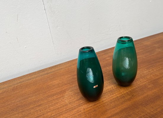 Mid-Century German Glass Vases from Karl Friedrich Glas, 1960s, Set of 2-UAH-1716283