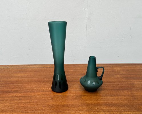 Mid-Century German Glass Vases from Karl Friedrich Glas, 1960s, Set of 2-UAH-1823722