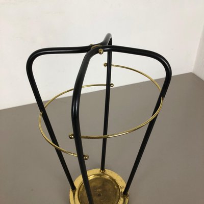 Mid-Century German Hollywood Regency Metal Brass Umbrella Stand, 1950s-QZ-1143204