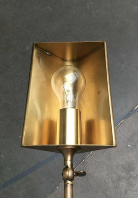 Mid-Century German Hollywood Regency Style Brass Wall Lamp Sconce by Florian Schulz for Interline, 1970s-UAH-1279125